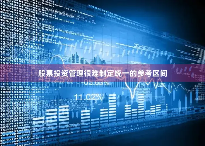 股票投资管理很难制定统一的参考区间