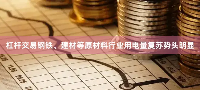 杠杆交易钢铁、建材等原材料行业用电量复苏势头明显
